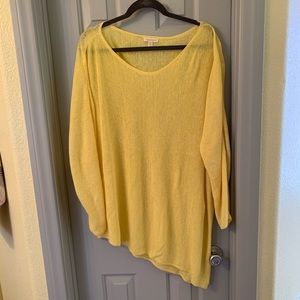 Lightweight yellow sweater. Great layering piece